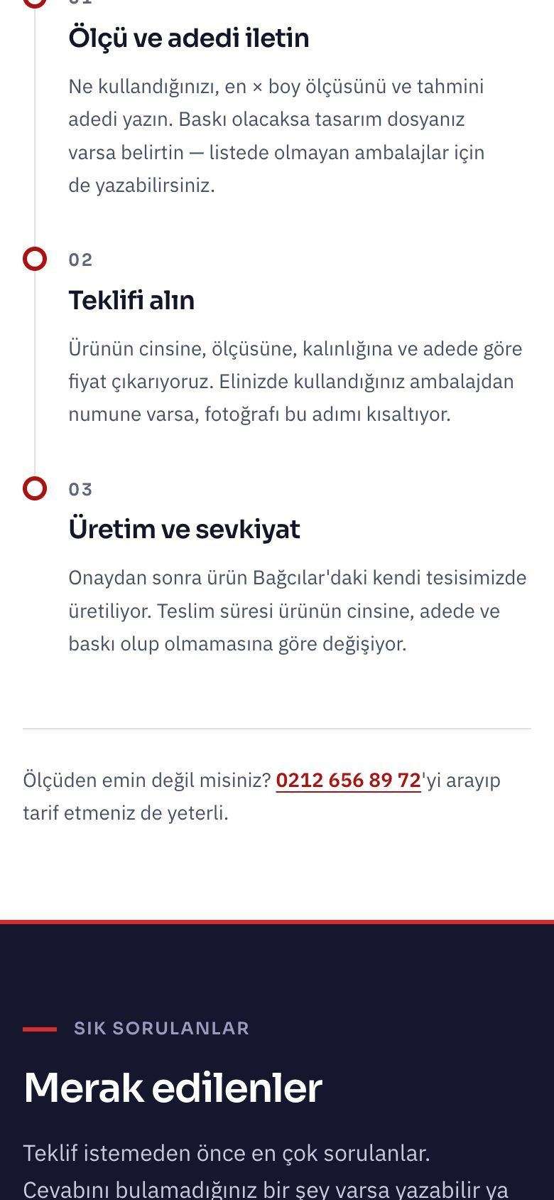Aksan Ambalaj mobil görünümünden bir bölüm